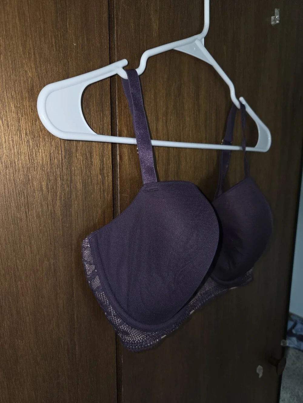 Thirdlove Plum Graphic Lace Demi Bra 36E